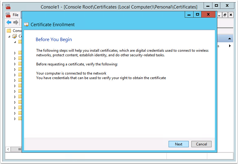 windows server 2012 remote desktop certificate